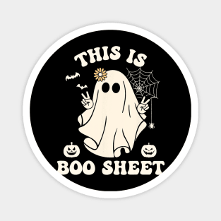 Funny Halloween Boo Ghost Costume This is Some Boo Sheet 2023 Magnet